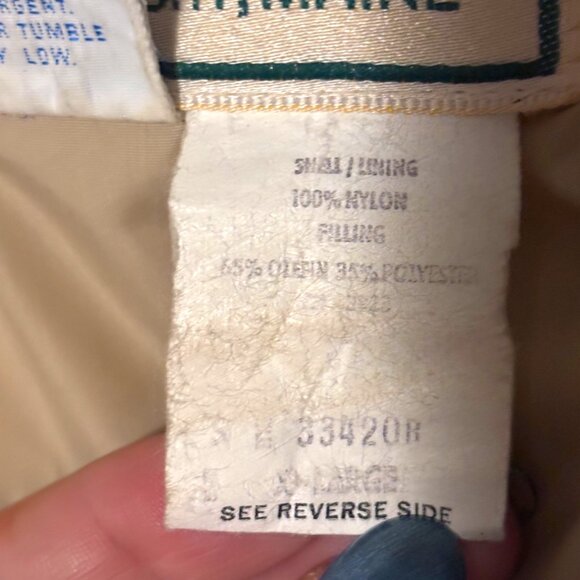 LL Bean Vintage Parka Gor Tex Coat Men’s XL Red hooded lined VTG Chore Barn - Picture 5 of 15